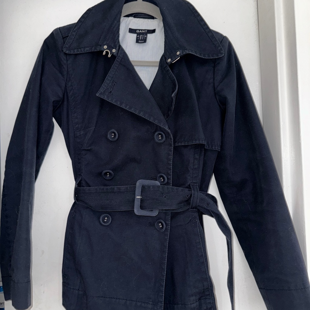Gant Women's Dark Blue Trench Coat